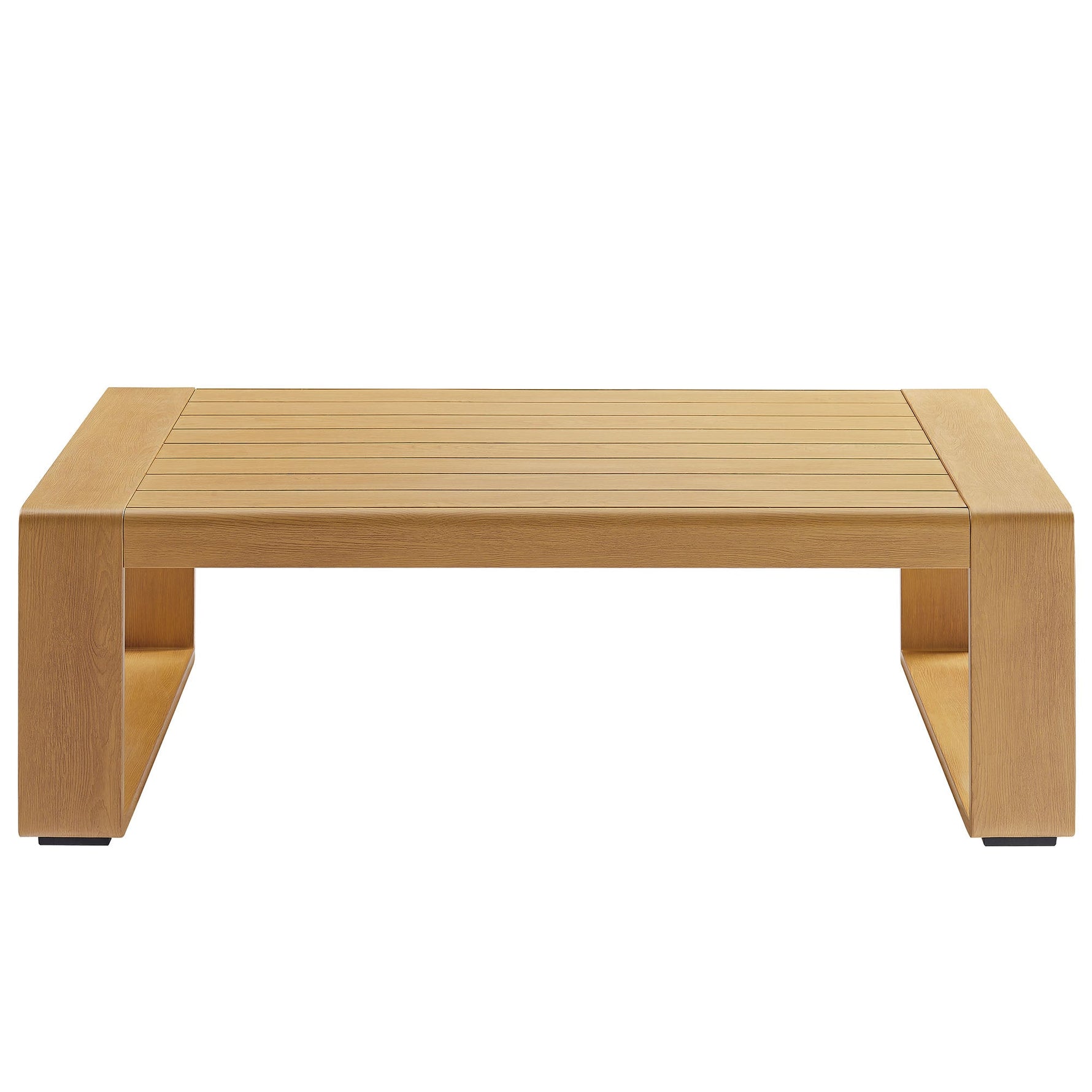 Lirienne Outdoor Patio Aluminum Faux Wood Coffee Table by Modway