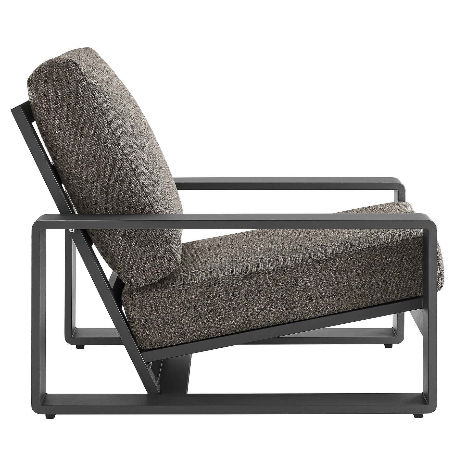 Lirienne Outdoor Patio Aluminum Faux Wood Armchairs Set of 2 by Modway