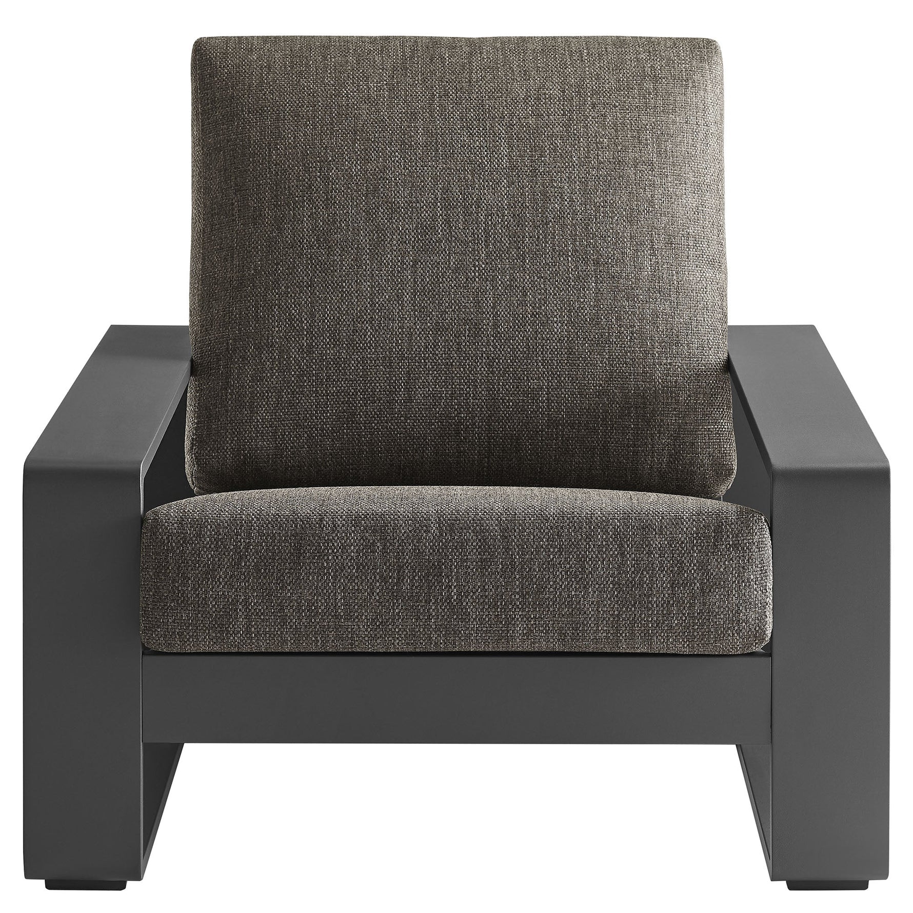 Lirienne Outdoor Patio Aluminum Faux Wood Armchairs Set of 2 by Modway