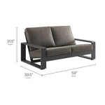 Lirienne 4-Piece Outdoor Patio Aluminum Furniture Set by Modway