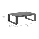 Lirienne Outdoor Aluminum Coffee Table by Modway