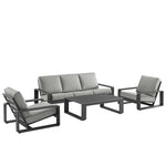 Lirienne 4-Piece Outdoor Patio Aluminum Furniture Set by Modway