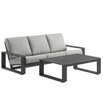 Lirienne 2-Piece Outdoor Patio Aluminum Furniture Set by Modway