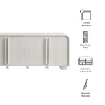 Bellamy Curved 4-Door Sideboard Cabinet by Modway