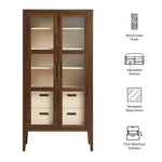 Nell 71" Glass Door Tall Display Storage Cabinet by Modway