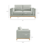 Roscoe 63 Inch Fabric Loveseat by Modway