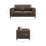 Roscoe 63 Inch Vegan Leather Loveseat by Modway