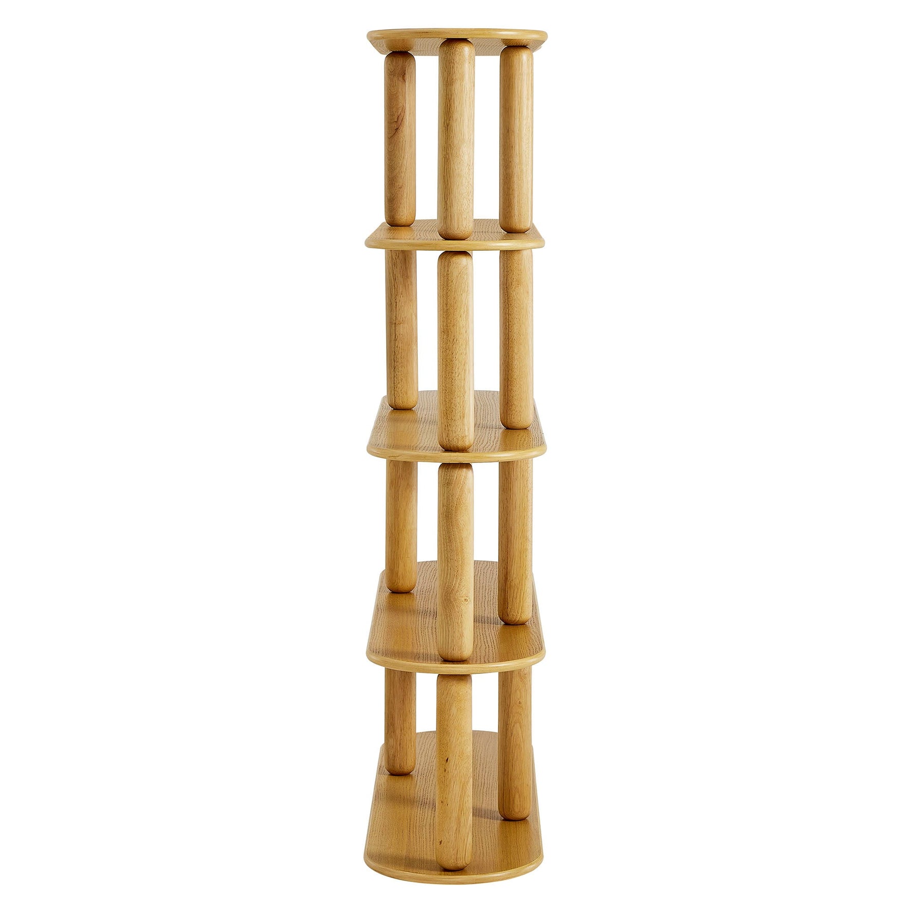 Arcus 4-Tier Oval Wood Bookshelf by Modway