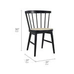 Lykke Curved Spindle Back Dining Chairs Set of 2 by Modway