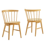 Lykke Curved Spindle Back Dining Chairs Set of 2 by Modway