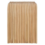 Eve Curved Natural Rattan Side Table by Modway