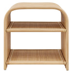 Eve Curved Natural Rattan Side Table by Modway