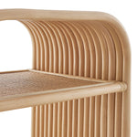 Eve Curved Natural Rattan Side Table by Modway