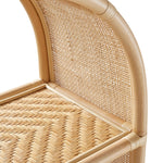 Celeste 67 Inch Tall Arched Natural Rattan Bookshelf by Modway