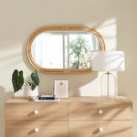 Corsica Oval Rattan Wall Mirror by Modway