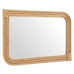 Corsica Curved Rectangle Rattan Wall Mirror by Modway
