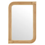 Corsica Curved Rectangle Rattan Wall Mirror by Modway