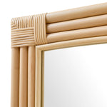 Corsica Curved Rectangle Rattan Wall Mirror by Modway
