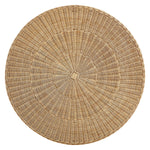 Ainsley 32 Inch Round Natural Rattan Coffee Table