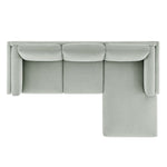 Roscoe Right-Facing Fabric Sectional Sofa with Chaise by Modway