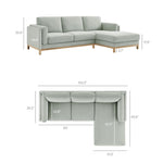 Roscoe Right-Facing Fabric Sectional Sofa with Chaise by Modway
