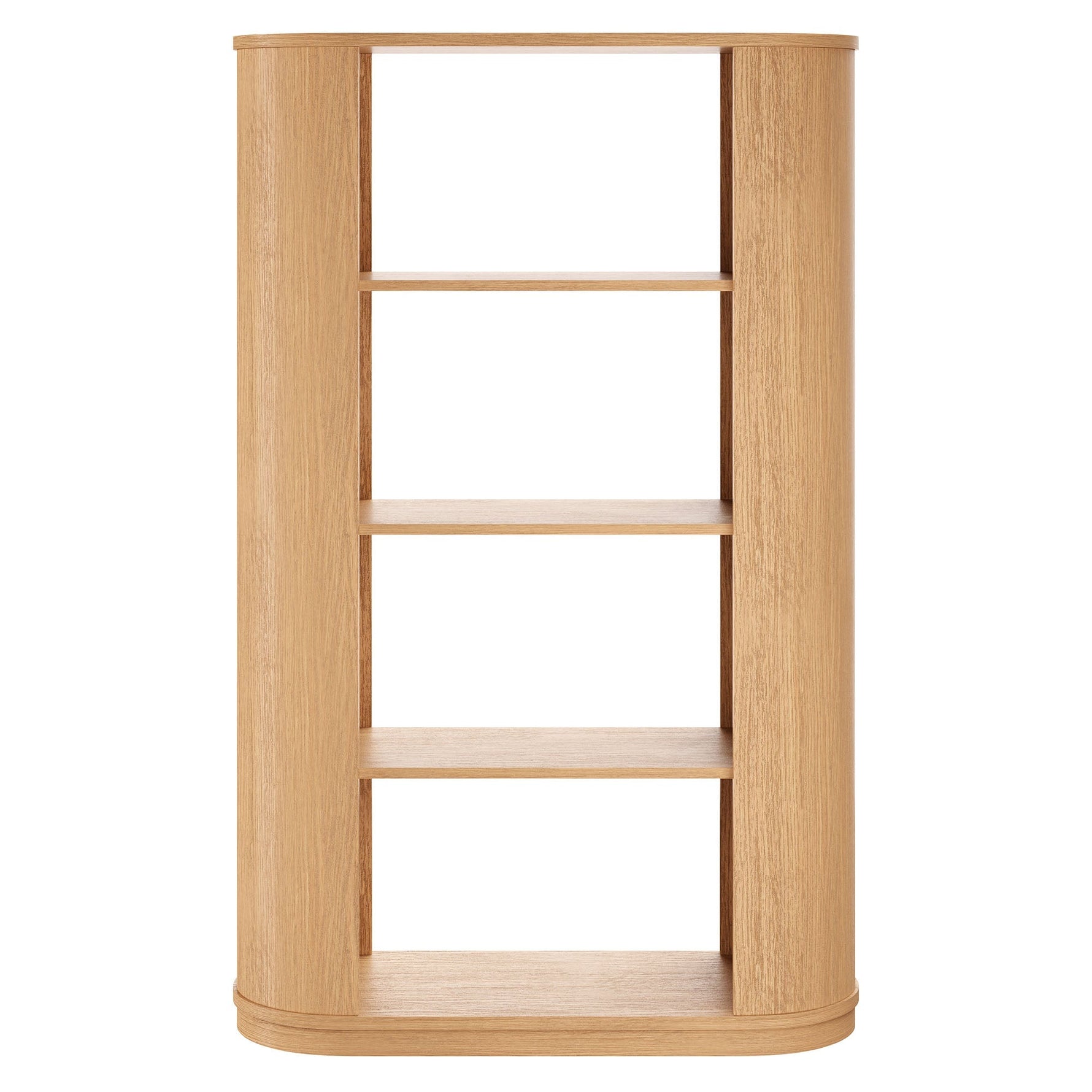 Aspect 74 Inch Curved 4 Tier Bookshelf by Modway