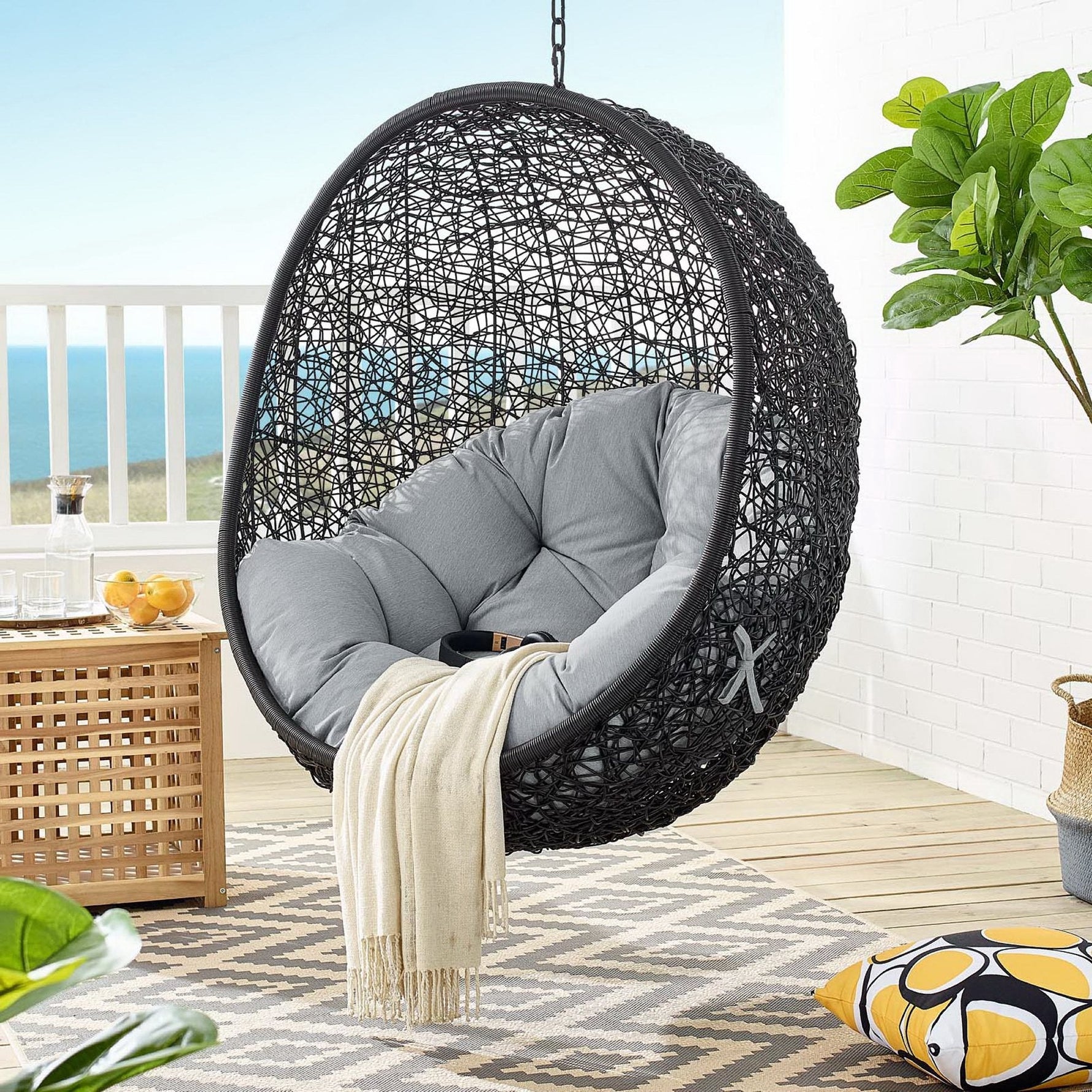 Encase Swing Outdoor Patio Lounge Chair by Modway
