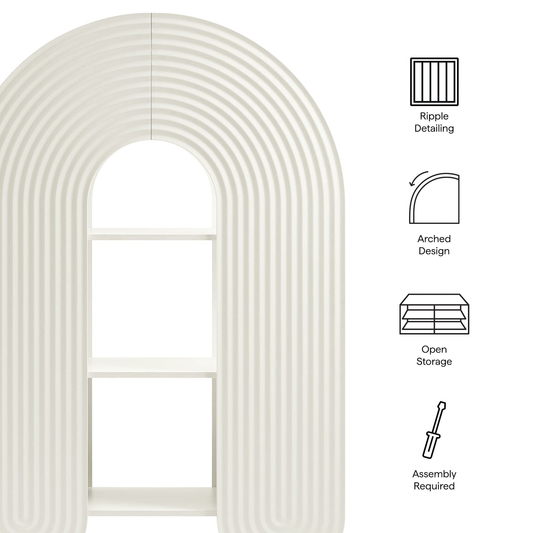Daydream 58" Arched Bookshelf by Modway