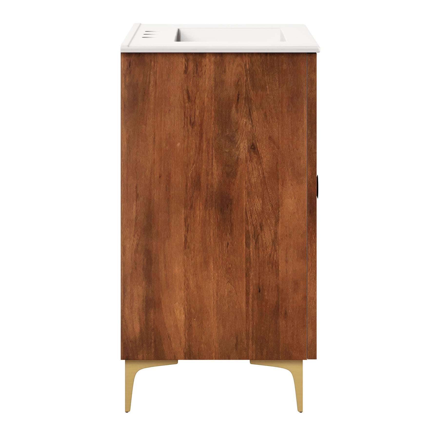 Vernon 30" Fluted Wood Bathroom Vanity Cabinet with Sink