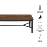 Ashlan 110" Rectangle Dining Table by Modway