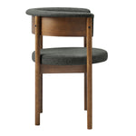 Clea Curved Upholstered Dining Chairs Set of 2