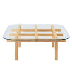 Isby 35 Inch Tempered Glass Coffee Table by Modway