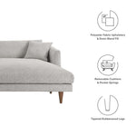 Zoya Right-Facing Down Filled Overstuffed Sectional Sofa by Modway