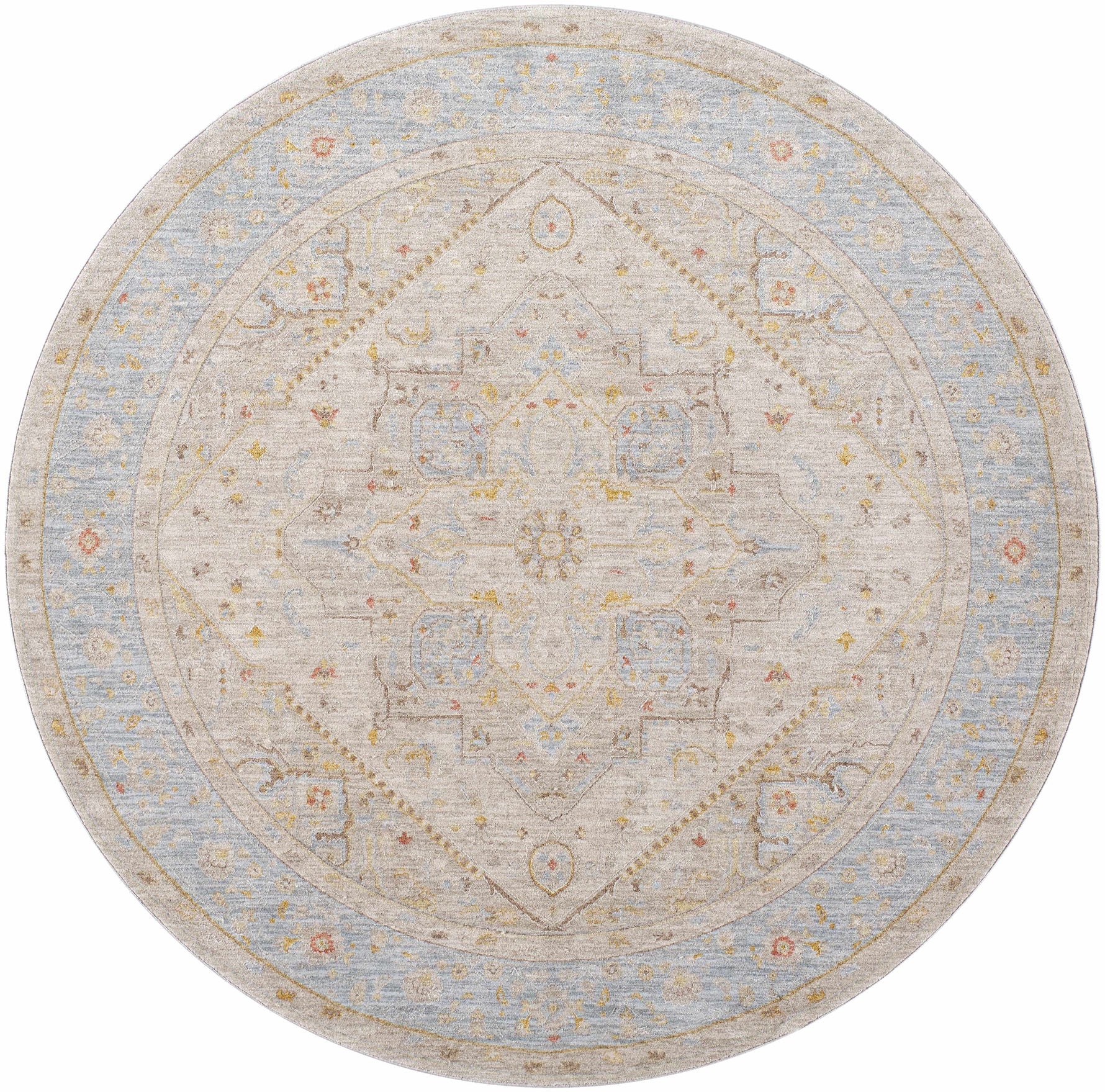 Ehan Cream Thick Luxe Oushak Rug