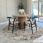 Morinville Teal Floral Rug