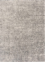Keita Cream & Black Grid Plush Rug