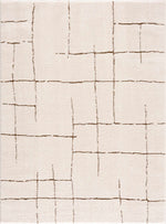Koume Ivory & Brown Area Rug