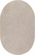 Cream Braided Faux Jute Outdoor Rug