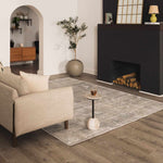 Fallin Gray Thick Luxe Abstract Striped Rug