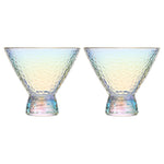 Dulce Martini Cocktail Glassware, Set of 2