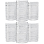 Barcelona Acrylic Highball Hobnail Glassware, Set of 6