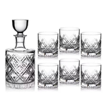Marquis by Waterford Oblique Decanter & Set of 6 Tumblers