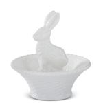 At Home w/ Jorge Parez Easter Parade 9.5" Bunny in Basket Bowl
