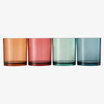 Eze Acrylic Lowball Whiskey Glassware, Set of 4