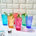 Madrid Acrylic Highball Glassware, Set of 6