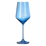 Blue Wine Glasses Set of 6-12 oz - Dark Blue