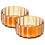 Flower Plate Glassware, Set of 2