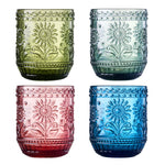 Monet Lowball Tumbler Glassware, Set of 4
