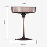 Venus Champagne Coupe Cocktail Glassware, Set of 6