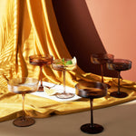 Venus Champagne Coupe Cocktail Glassware, Set of 6